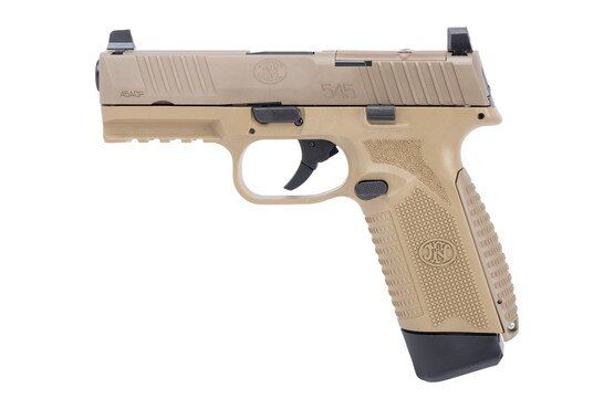 FN America .45 ACP optic-ready pistol, FDE.